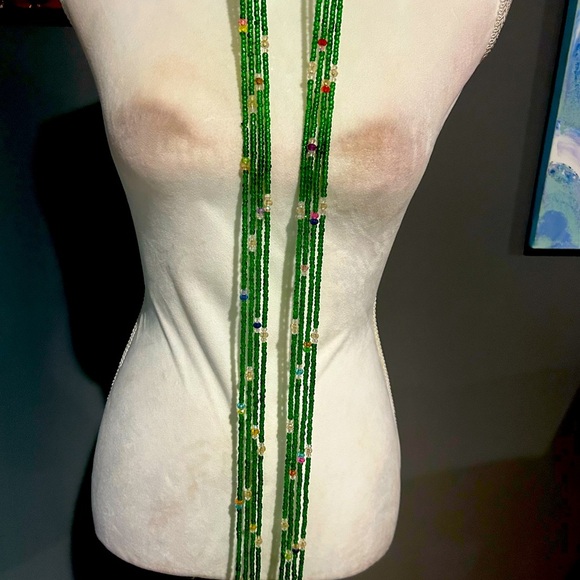 Single strand  tie-on waist beads 38 Inches Length - Picture 8 of 8